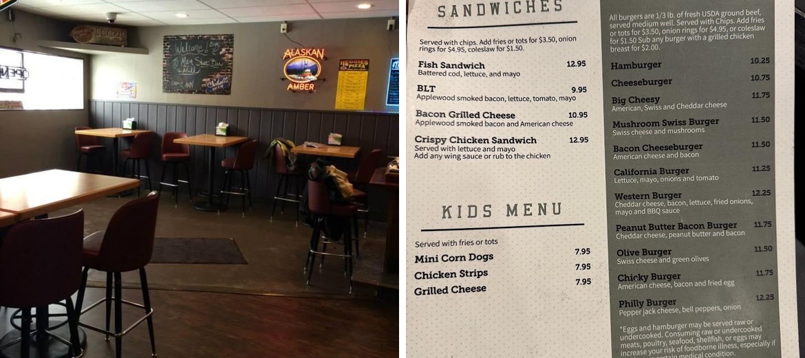 Main Street Bar & Grill Menu