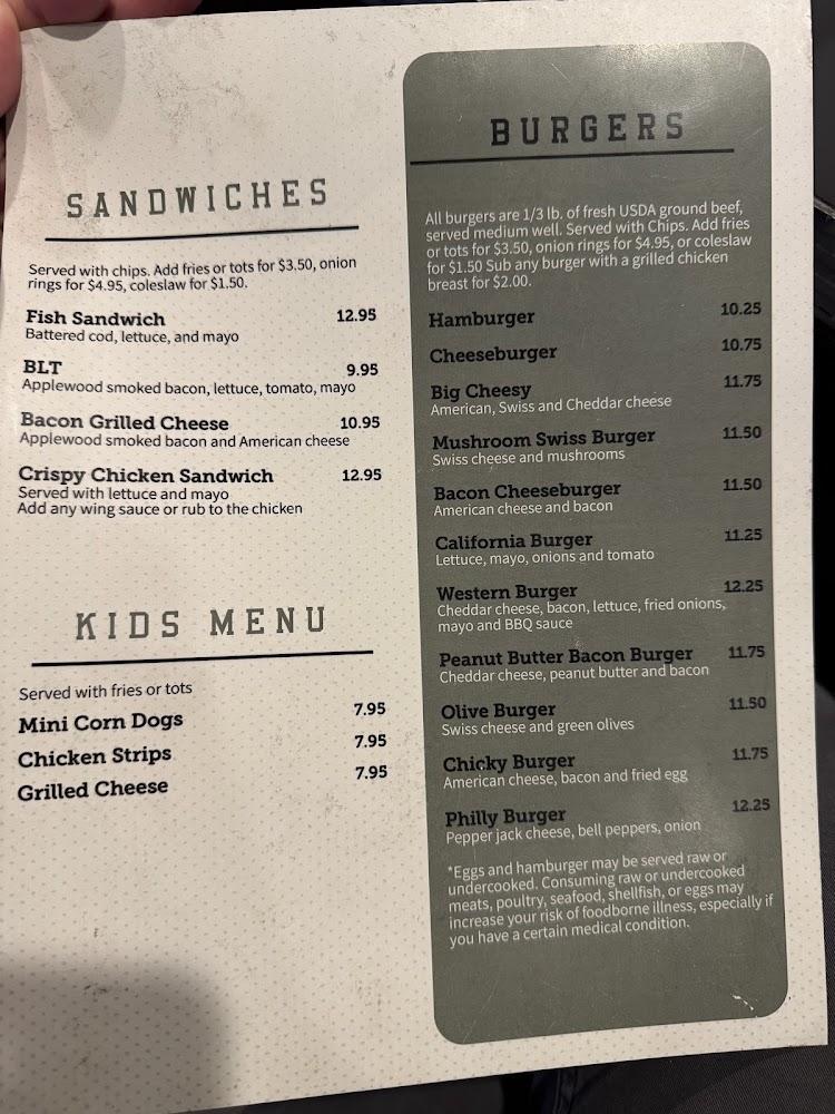 Main Street Bar & Grill Menu image 1