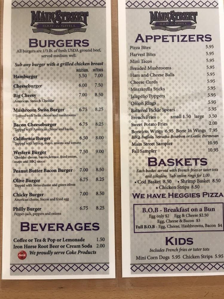 Main Street Bar & Grill Menu image 4
